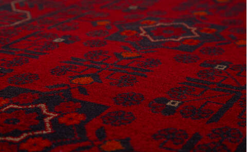 Khan Mohammadi Red Runner Hand Knotted 27 X 61  Area Rug 700-157973 Image 3