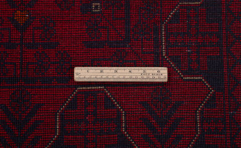 Khan Mohammadi Red Runner Hand Knotted 27 X 61  Area Rug 700-157973 Image 7