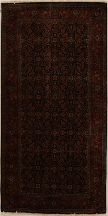 Herati Black Hand Knotted 311 X 711  Area Rug 250-16015 Image 0