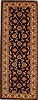 Pishavar Black Runner Hand Knotted 40 X 108  Area Rug 250-16021 Thumb 0