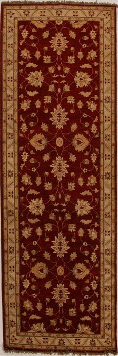 Pishavar Red Runner Hand Knotted 44 X 130  Area Rug 250-16023 Image 0