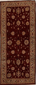 Pakistani Pishavar Red Runner 10 to 12 ft Wool Carpet 16040