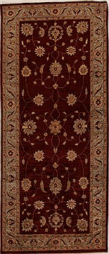 Pakistani Pishavar Red Runner 10 to 12 ft Wool Carpet 16040