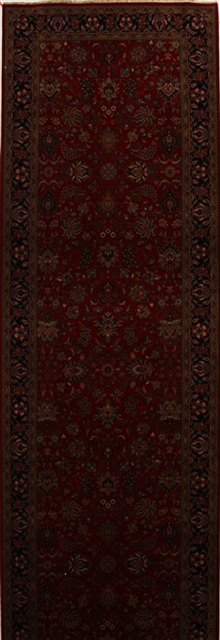 Kashmar Red Runner Hand Knotted 410 X 161  Area Rug 250-16043 Image 0