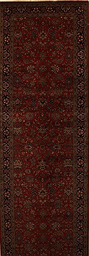 Kashmar Red Runner Hand Knotted 4'11" X 16'1"  Area Rug 250-16050
