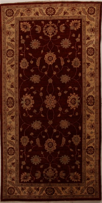 Pishavar Red Hand Knotted 49 X 95  Area Rug 250-16051 Image 0