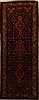 Hamedan Brown Runner Hand Knotted 36 X 94  Area Rug 250-16059 Thumb 0