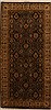 Indo-Persian Black Runner Hand Knotted 411 X 101  Area Rug 250-16063 Thumb 0