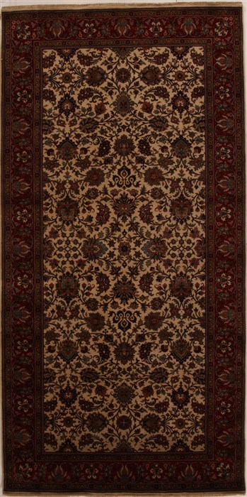 Kashmar Beige Hand Knotted 511 X 1110  Area Rug 250-16064 Image 0