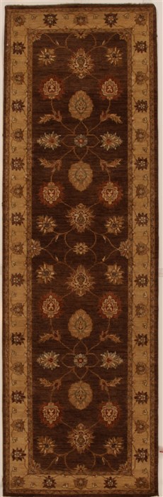 Ziegler Brown Runner Hand Knotted 31 X 100  Area Rug 250-16069 Image 0
