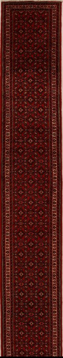 Hossein Abad Red Runner Hand Knotted 26 X 322  Area Rug 250-16073 Image 0