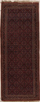 Indian Herati Red Runner 10 to 12 ft Wool Carpet 16074