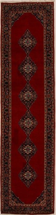 Kashan Red Runner Hand Knotted 33 X 131  Area Rug 250-16077 Image 0