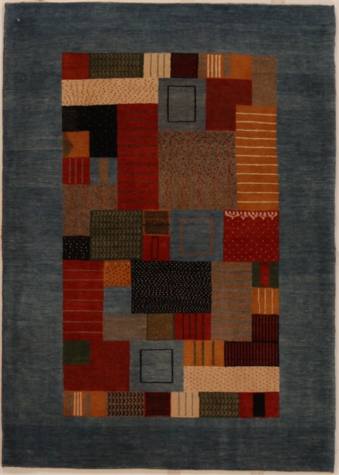 Gabbeh Multicolor Hand Knotted 41 X 59 Area Rug 250-16079 Image 0