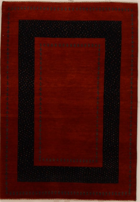 Gabbeh Red Hand Knotted 41 X 511 Area Rug 250-16100 Image 0