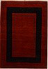 Gabbeh Red Hand Knotted 41 X 511  Area Rug 250-16100 Thumb 0