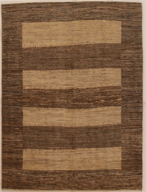 Gabbeh Grey Hand Knotted 44 X 510 Area Rug 250-16102 Image 0