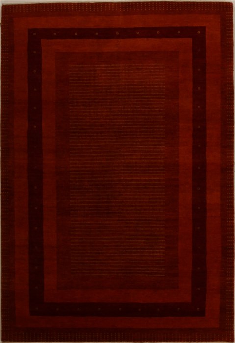 Gabbeh Red Hand Knotted 40 X 60 Area Rug 250-16104 Image 0
