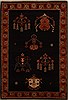 Gabbeh Blue Hand Knotted 40 X 510 Area Rug 250-16105 Thumb 0