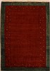 Gabbeh Red Hand Knotted 45 X 62 Area Rug 250-16117 Thumb 0