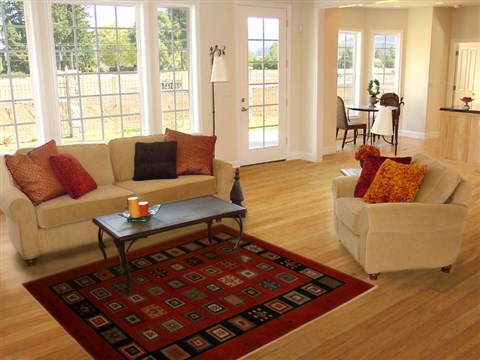 Gabbeh Red Hand Knotted 41 X 62 Area Rug 250-16123 Image 5