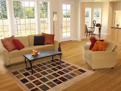 Gabbeh Beige Hand Knotted 40 X 63 Area Rug 250-16124 Image 5