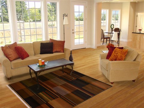 Modern Orange Machine Made 50 X 80 Area Rug 100-16127 Image 4