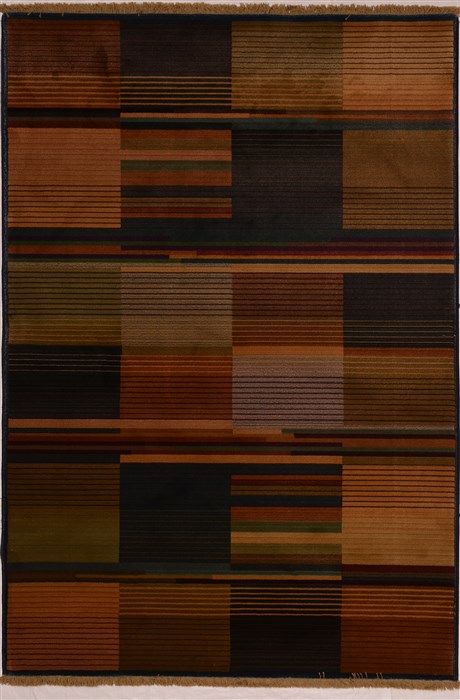 Modern Orange Machine Made 50 X 80 Area Rug 100-16127 Image 0
