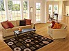 Modern Black Hand Tufted 53 X 77  Area Rug 100-16128 Thumb 4