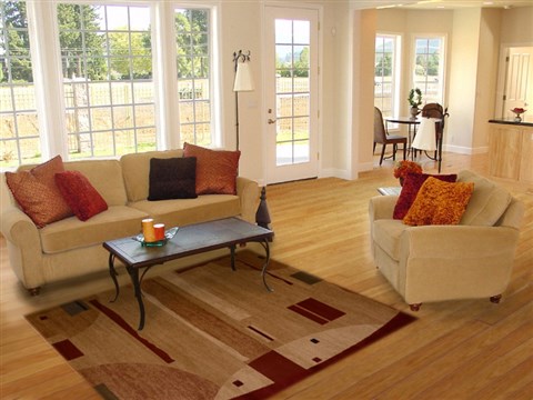 Modern Beige Machine Made 53 X 77 Area Rug 100-16131 Image 4