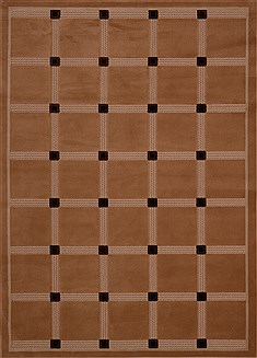 Modern Brown Machine Made 5'2" X 7'2"  Area Rug 100-16135