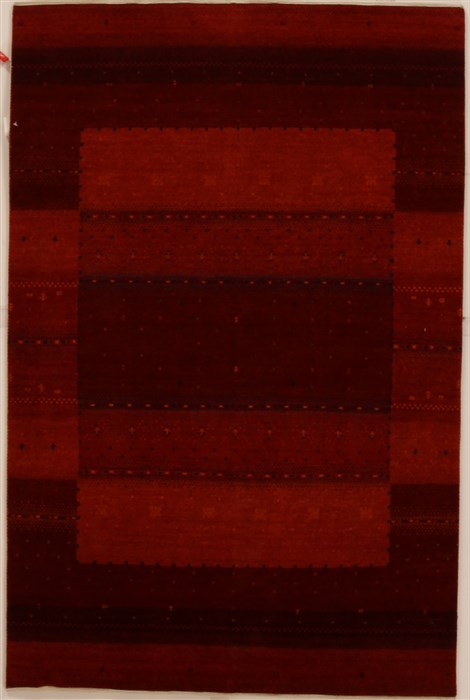Gabbeh Red Hand Knotted 40 X 60 Area Rug 250-16140 Image 0