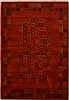 Gabbeh Red Hand Knotted 41 X 511  Area Rug 250-16143 Thumb 0