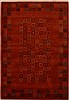 Gabbeh Red Hand Knotted 41 X 511 Area Rug 250-16143 Thumb 0