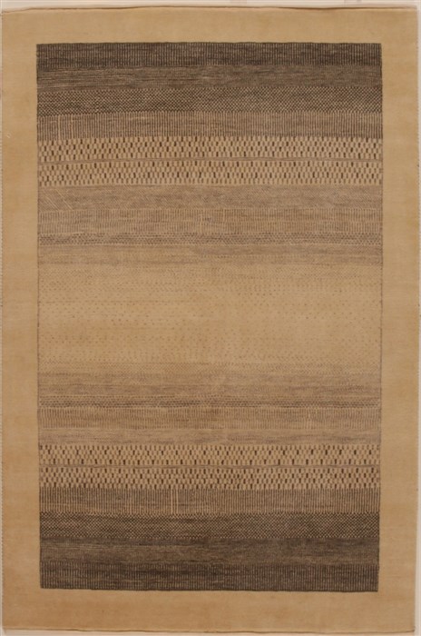 Gabbeh Beige Hand Knotted 40 X 60 Area Rug 250-16147 Image 0
