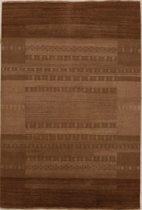 Gabbeh Beige Hand Knotted 42 X 61 Area Rug 250-16151 Image 0