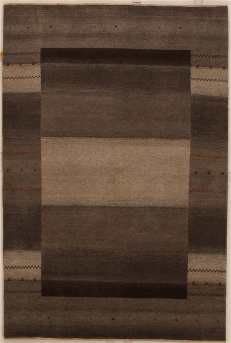 Gabbeh Grey Hand Knotted 40 X 511 Area Rug 250-16152 Image 0