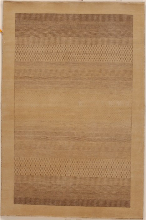 Gabbeh Beige Hand Knotted 41 X 61 Area Rug 250-16153 Image 0