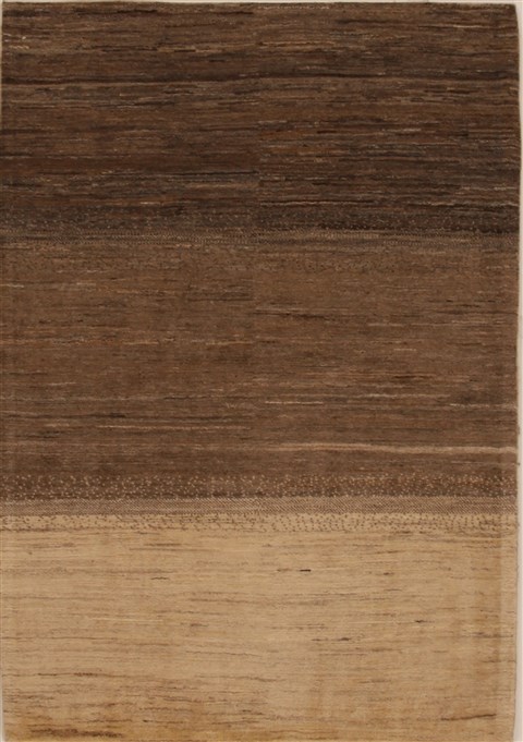 Gabbeh Grey Hand Knotted 41 X 510 Area Rug 250-16155 Image 0