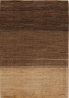 Persian Gabbeh Grey Rectangle 4x6 ft Wool Carpet 16155