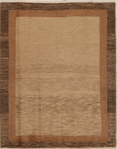 Gabbeh Beige Hand Knotted 410 X 61  Area Rug 250-16164 Image 0