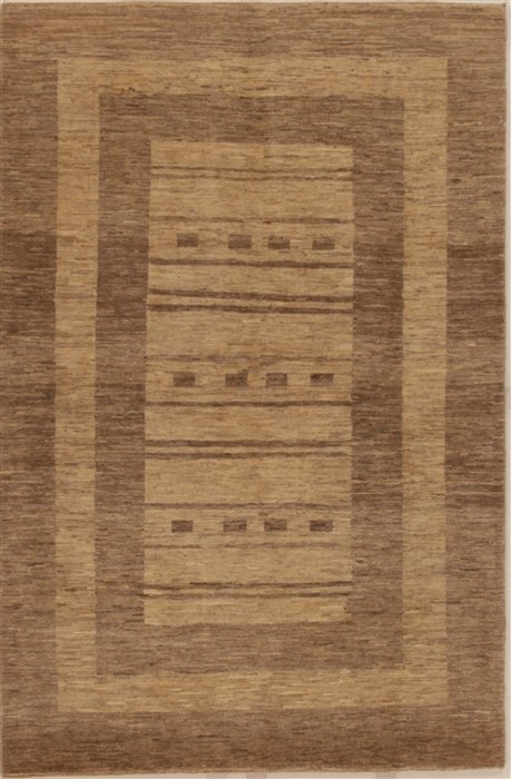 Gabbeh Beige Hand Knotted 40 X 60 Area Rug 250-16166 Image 0