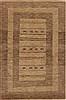 Gabbeh Beige Hand Knotted 40 X 60  Area Rug 250-16166 Thumb 0