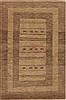 Gabbeh Beige Hand Knotted 40 X 60  Area Rug 250-16166 Thumb 0