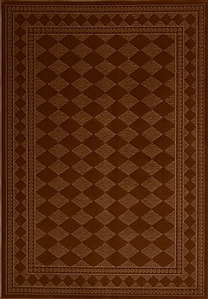 Turkish Modern Brown Rectangle 5x8 ft synthetic Carpet 16172