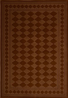 Modern Brown Machine Made 5'3" X 7'7"  Area Rug 100-16172