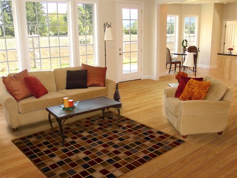 Modern Multicolor Machine Made 53 X 77 Area Rug 100-16174 Image 4
