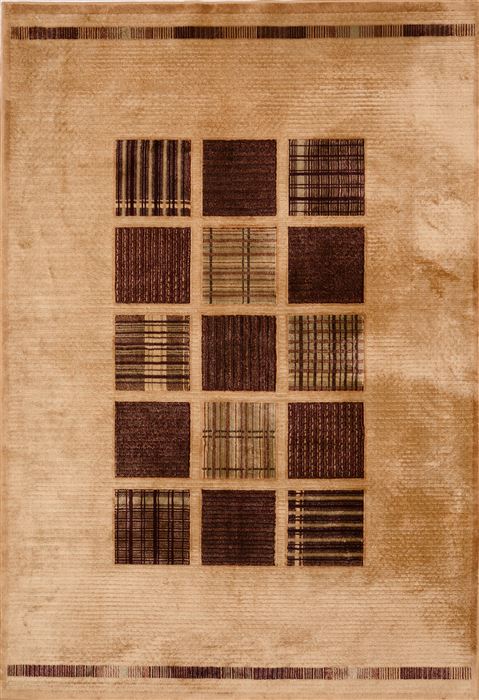 Modern Brown Machine Made 51 X 75 Area Rug 100-16175 Image 0