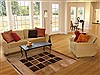 Modern Brown Machine Made 51 X 75 Area Rug 100-16175 Thumb 5
