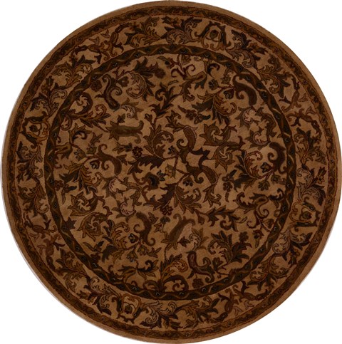 Jaipur Green Round Hand Tufted 60 X 60  Area Rug 100-16181 Image 0